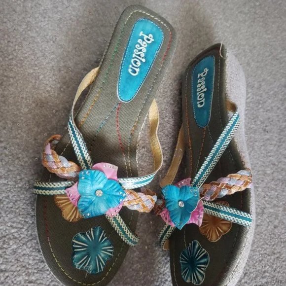 Passions Green Sandals and Passions Blue Sandals sz 9 - Picture 11 of 15